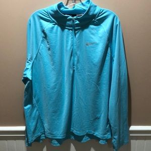 Nike dry fit three-quarterzip top